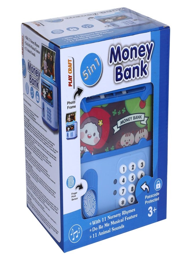 Eksploe 5 in 1 Money Bank Mini ATM | Coin Bank Money for Kids with 11 Nursery Rhymes | Do Re Me Musical Feature | Comes with 11 Animal Sound | Birthday Gift Ideas for Kids - Image 3